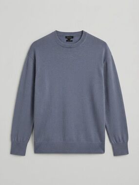NWOT Massimo Dutti Dusty Blue Cashmere Wool Blend Sweater